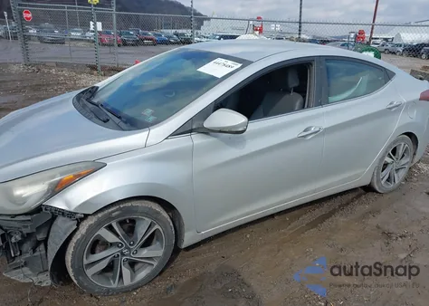 2014 Hyundai Elantra Limited from USA, damaged, VIN KMHDH4AE2EU038787